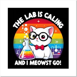 The Lab Is Calling and I Meowst Go Posters and Art